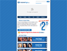 Tablet Screenshot of exclusiveplugins.com